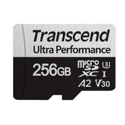  Зображення Карта пам'яті Transcend microSD 256GB C10 UHS-I U3 A2 R160/W125MB/s + SD 
